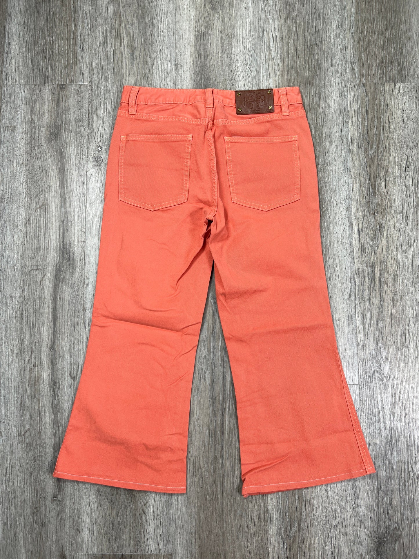 Orange Pants Cropped Tory Burch, Size S