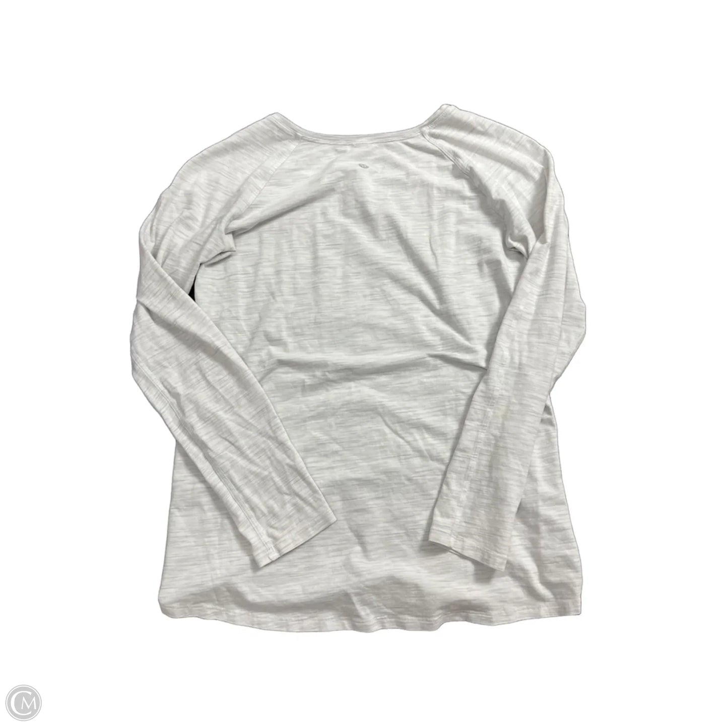 Athletic Top Long Sleeve Crewneck By Lululemon In Grey, Size: M