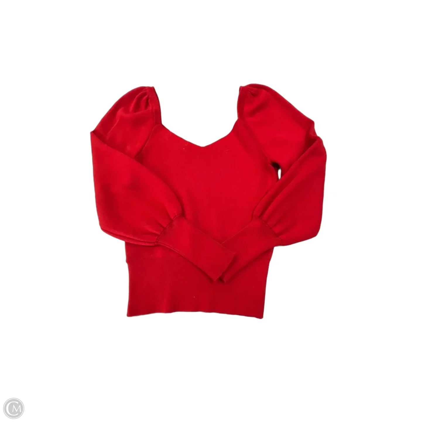 Top Long Sleeve By Anthropologie In Red, Size: Xs