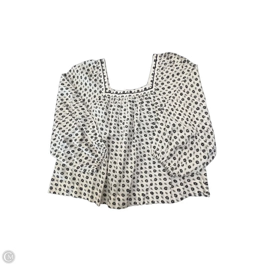 Blouse 3/4 Sleeve By Madewell In Cream, Size: S