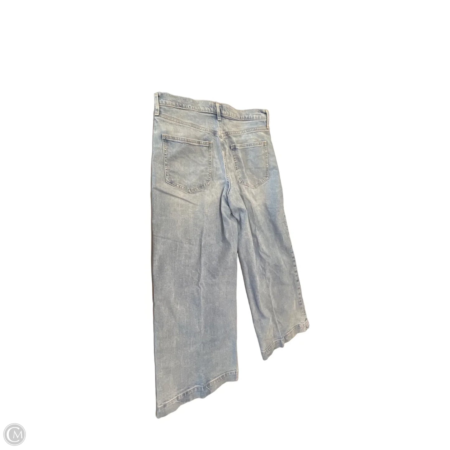 Jeans Cropped By Gap In Blue Denim, Size: 12