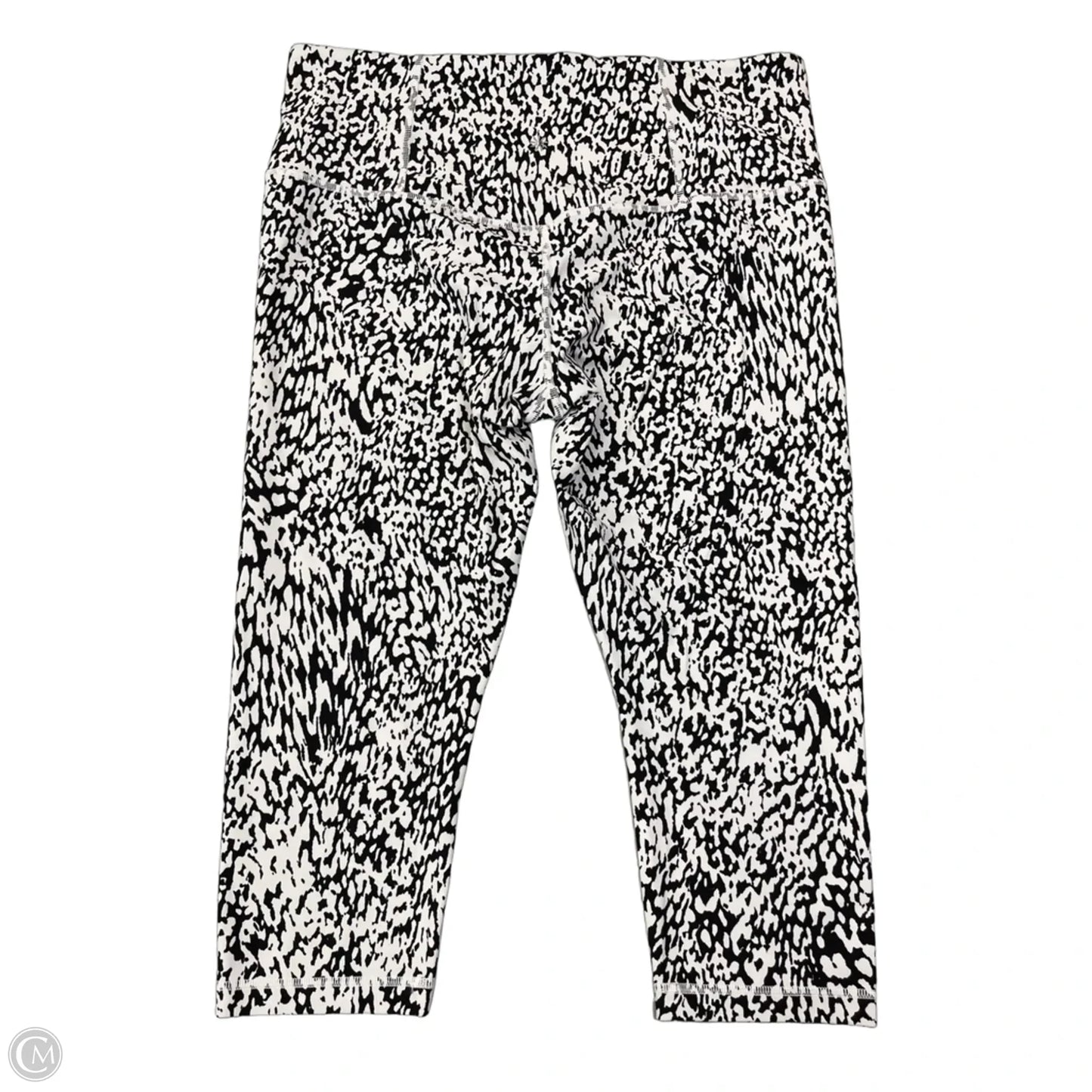 Athletic Leggings Capris By Athleta In Black & White, Size: Xl