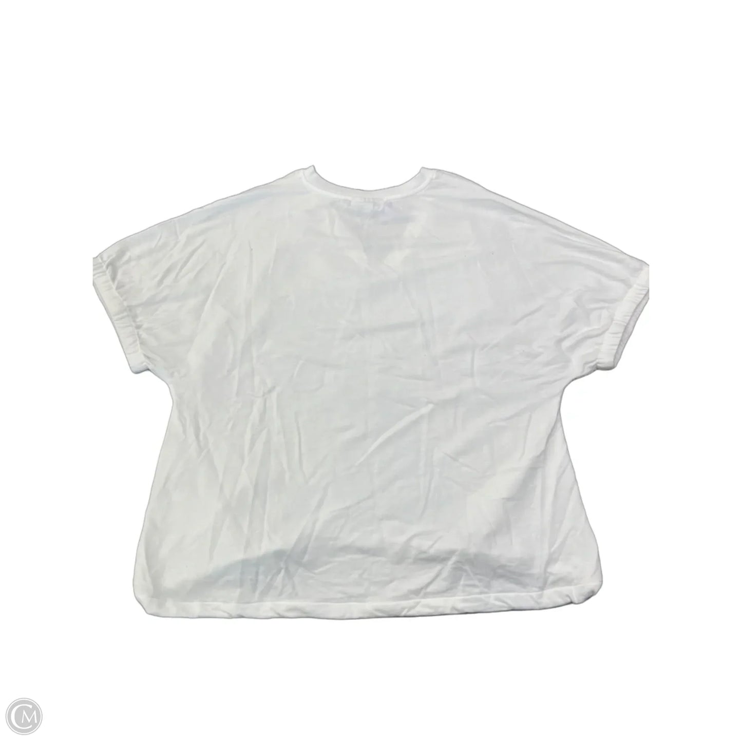 Blouse Short Sleeve By Chicos In White, Size: M