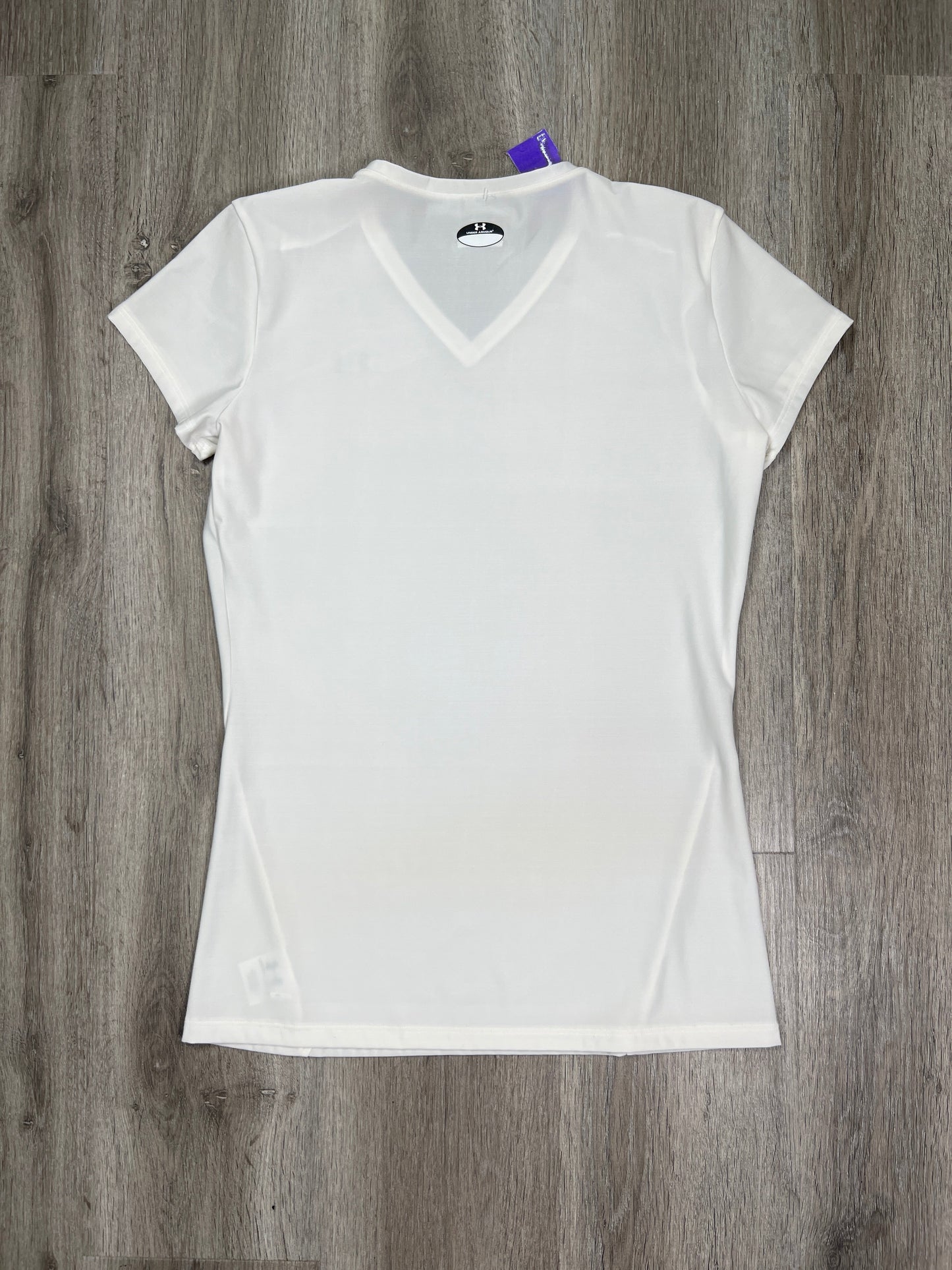 White Athletic Top Short Sleeve Under Armour, Size Xl