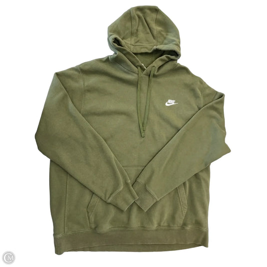 Athletic Sweatshirt Hoodie By Nike Apparel In Green, Size: Xl