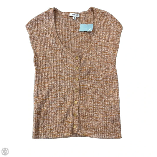 Top Sleeveless By Madewell In Orange, Size: M