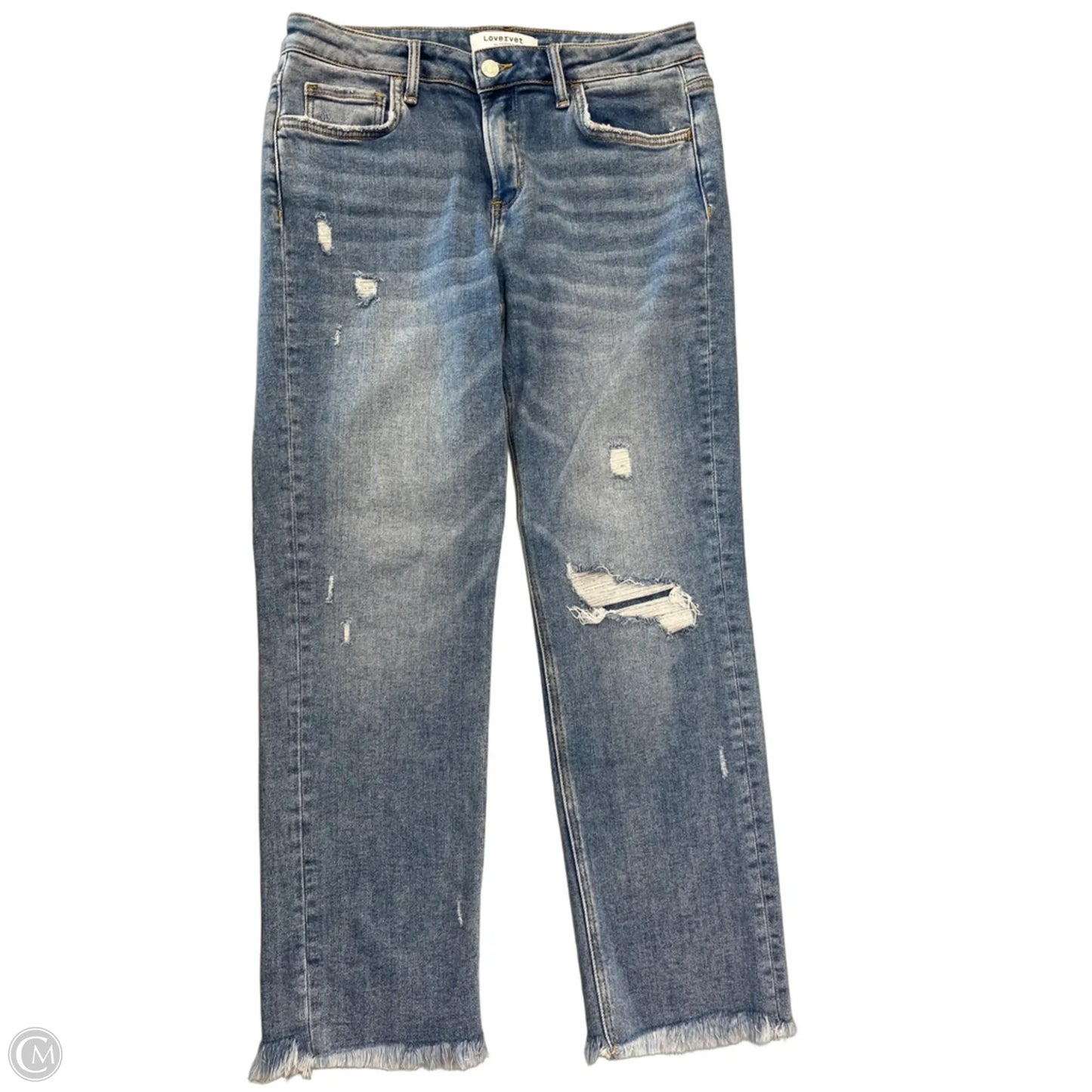 Jeans Boot Cut By Vervet In Blue Denim, Size: 8