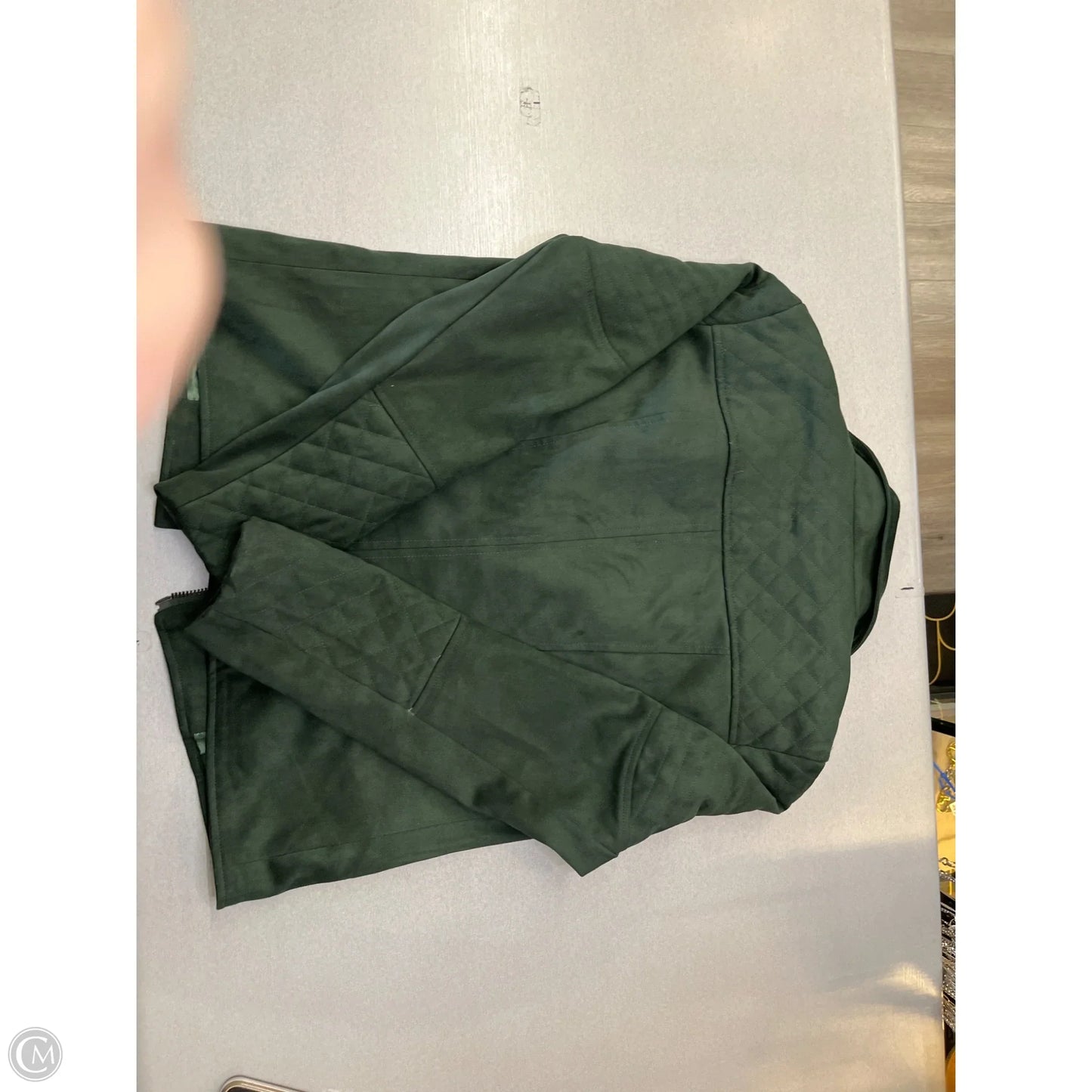 Jacket Moto By Kut In Green, Size: M