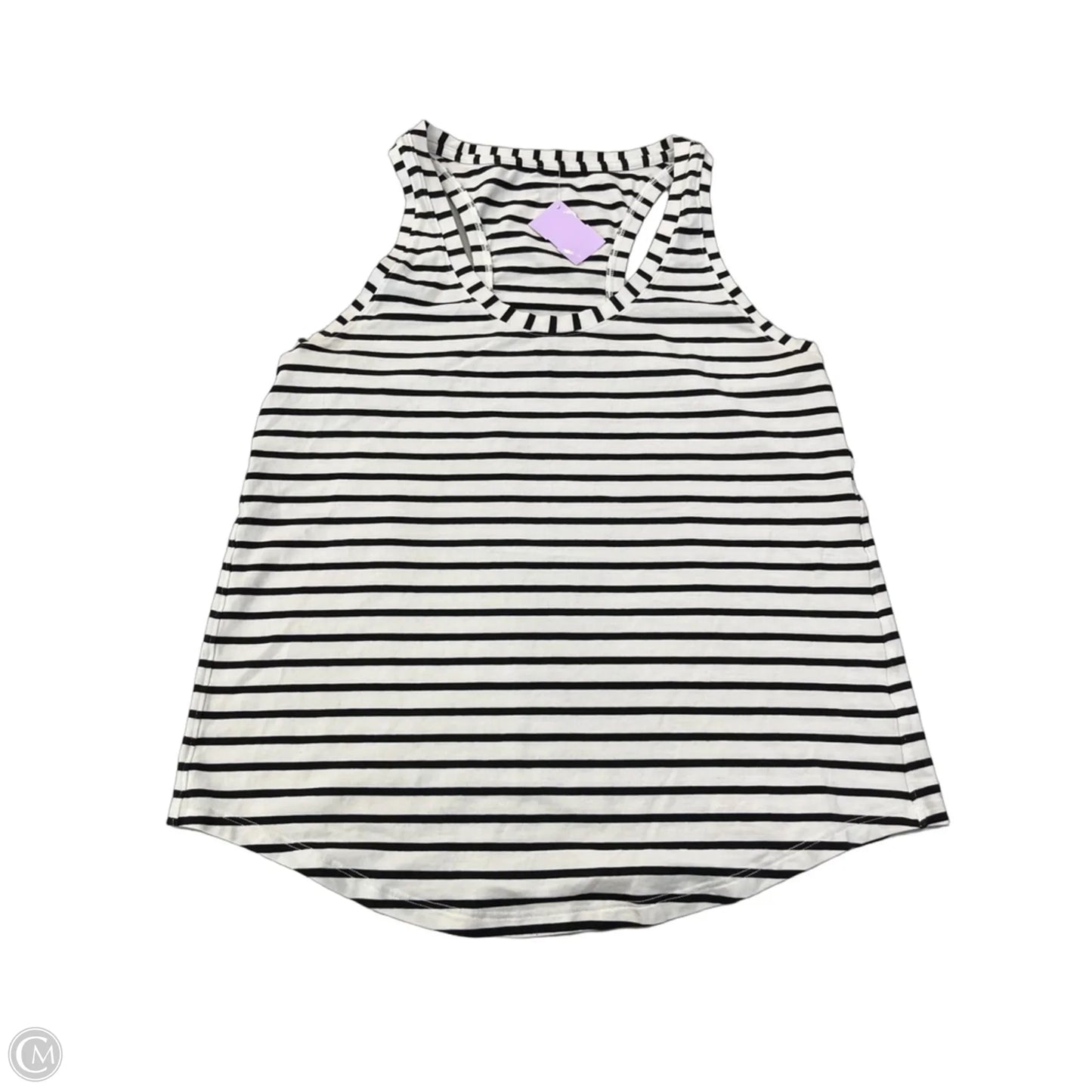 Athletic Tank Top By Lululemon In Striped Pattern, Size: M