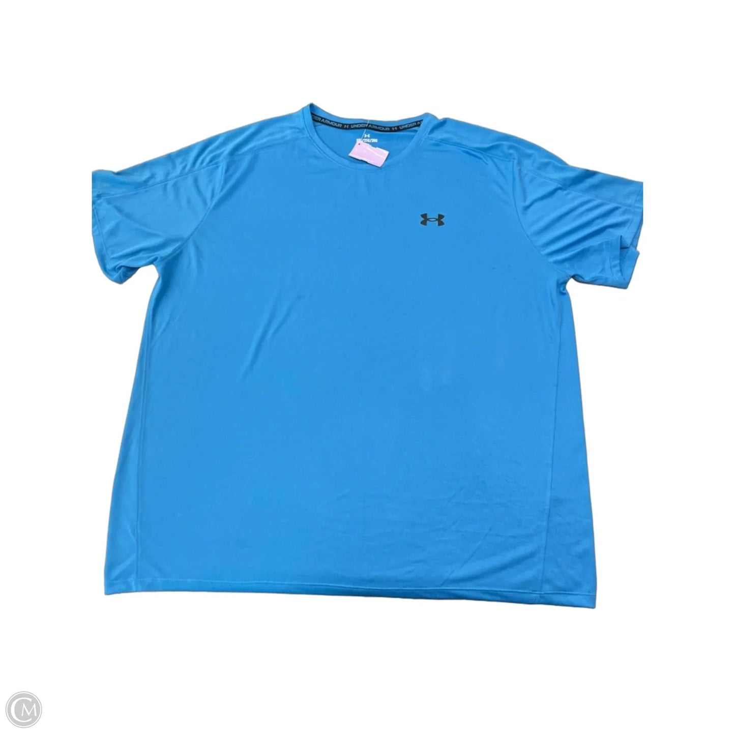 Athletic Top Short Sleeve By Under Armour In Blue, Size: 2x