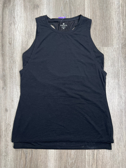 Black Athletic Tank Top Athleta, Size Xs