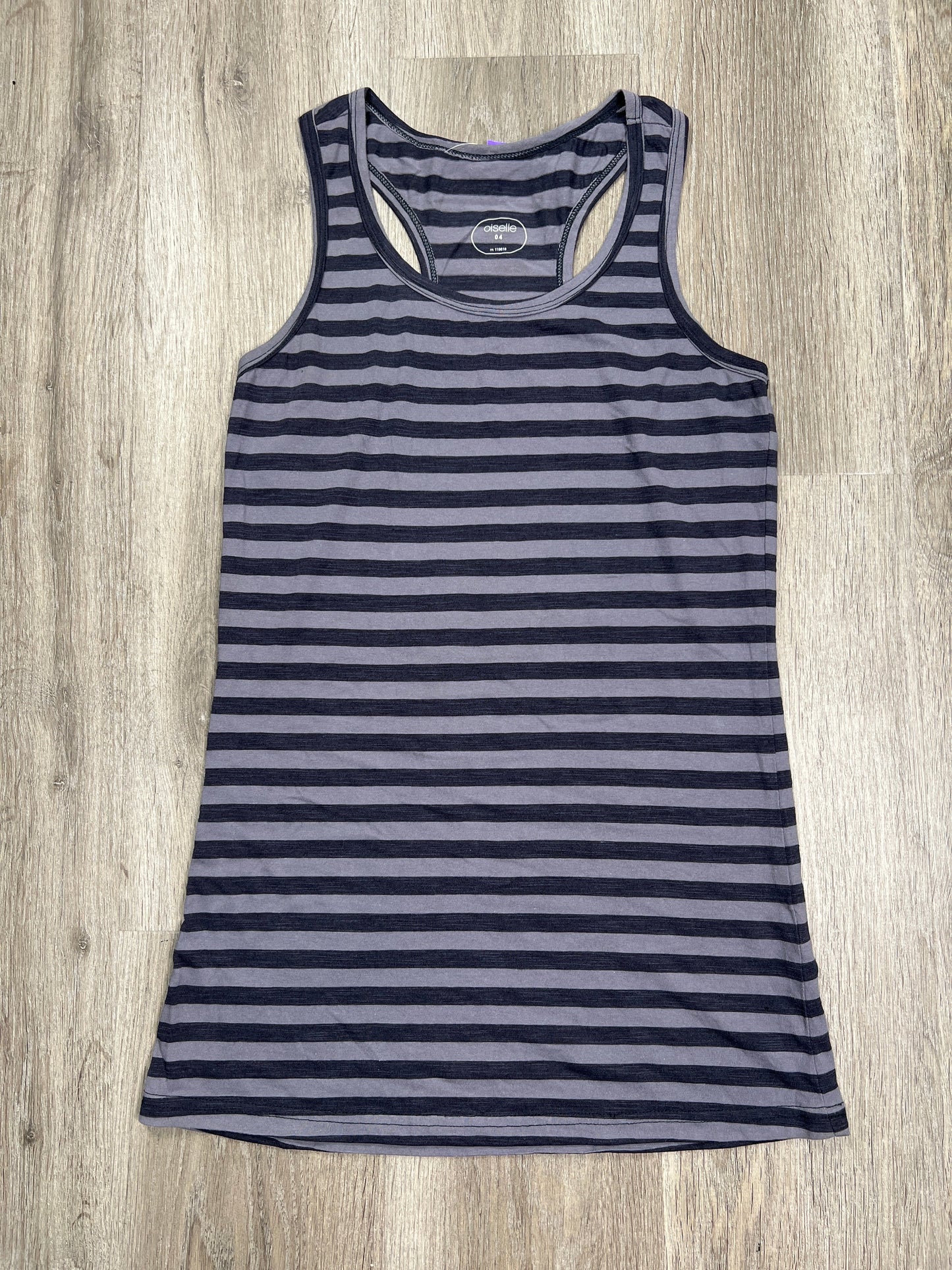 Striped Pattern Athletic Tank Top Cme, Size S