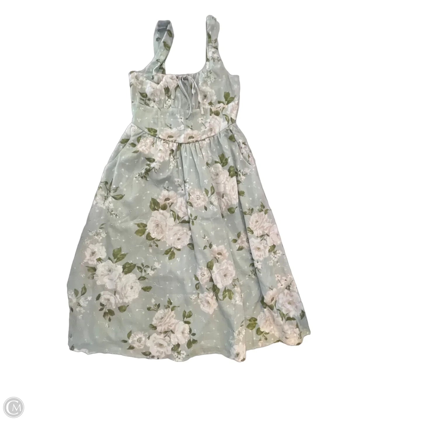 Dress Casual Midi By Clothes Mentor In Green, Size: M