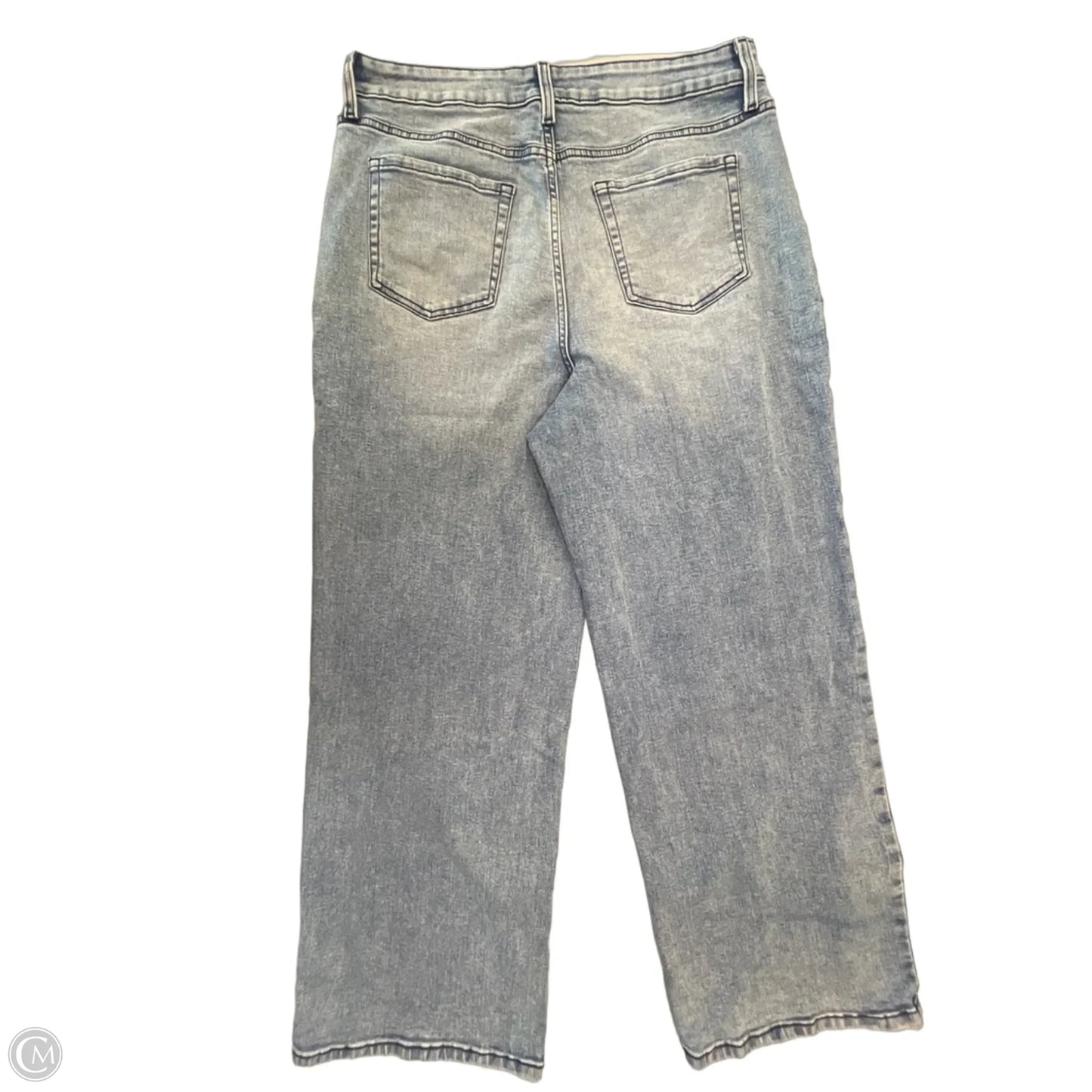 Jeans Wide Leg By Maurices In Black Denim, Size: 16
