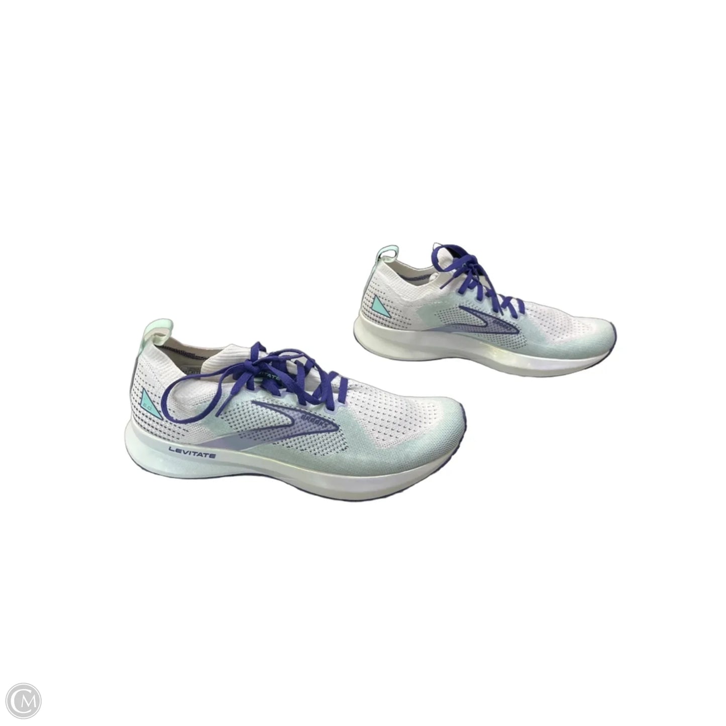 Shoes Athletic By Brooks In White, Size: 9.5