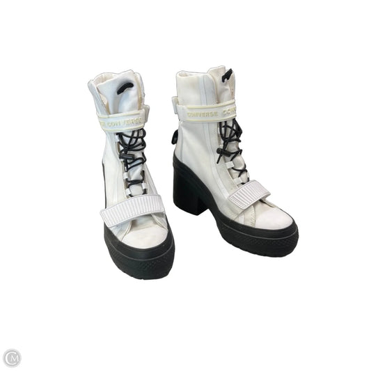 Boots Ankle Heels By Converse In White, Size: 7