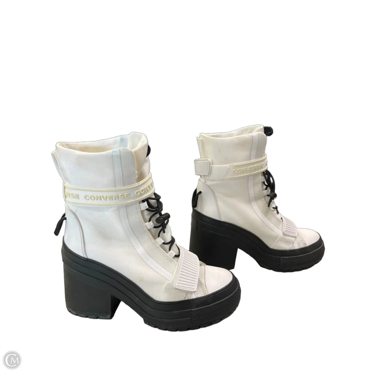 Boots Ankle Heels By Converse In White, Size: 7