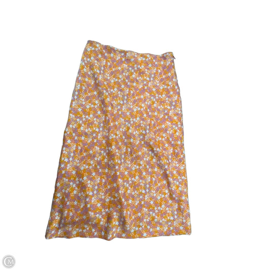 Skirt Midi By Steve Madden In Orange, Size: M