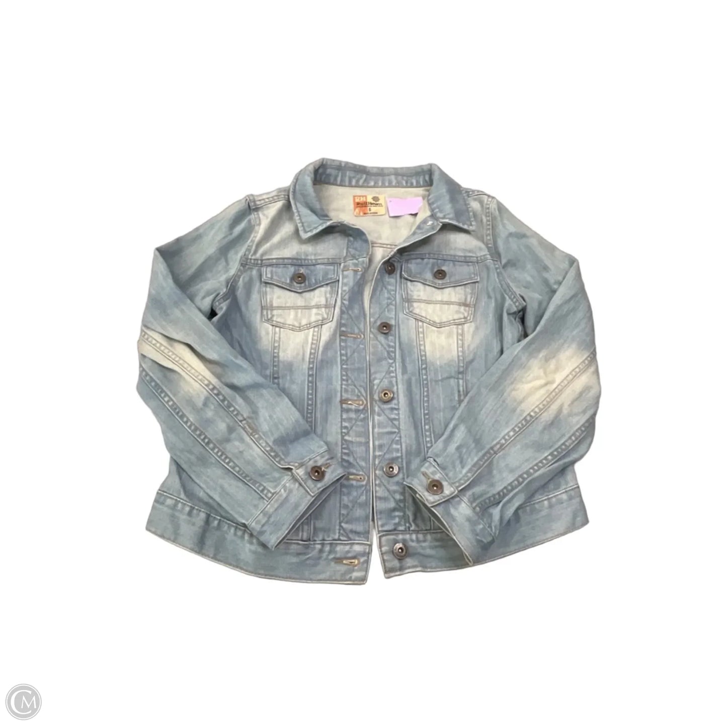 Jacket Denim By Ruff Hewn In Blue Denim, Size: S