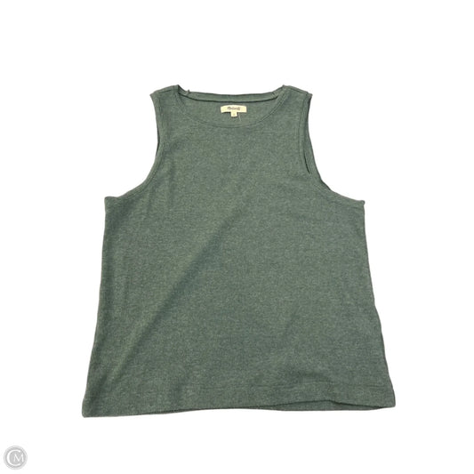 Top Sleeveless By Madewell In Green, Size: L