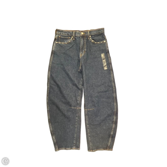 Jeans Wide Leg By Gap In Blue Denim, Size: 4