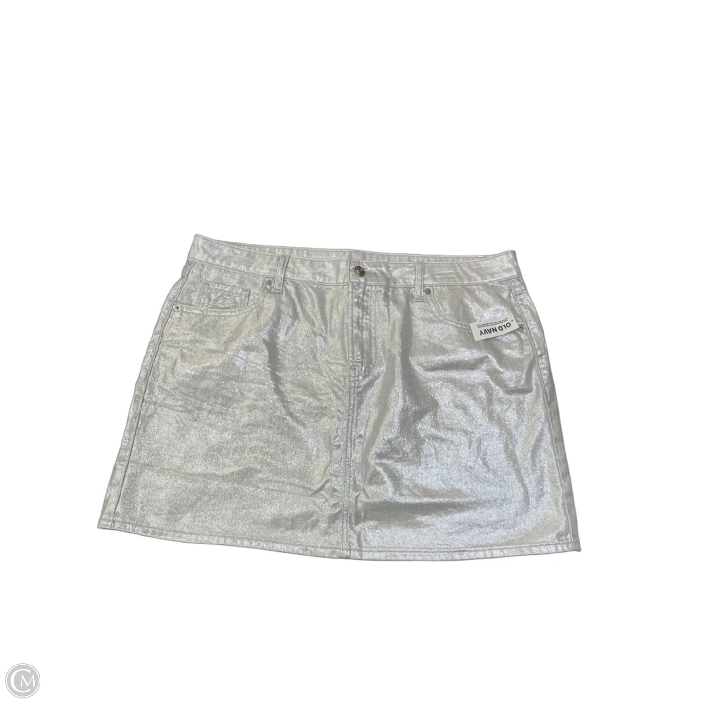 Skirt Mini & Short By Old Navy In Silver, Size: Xl