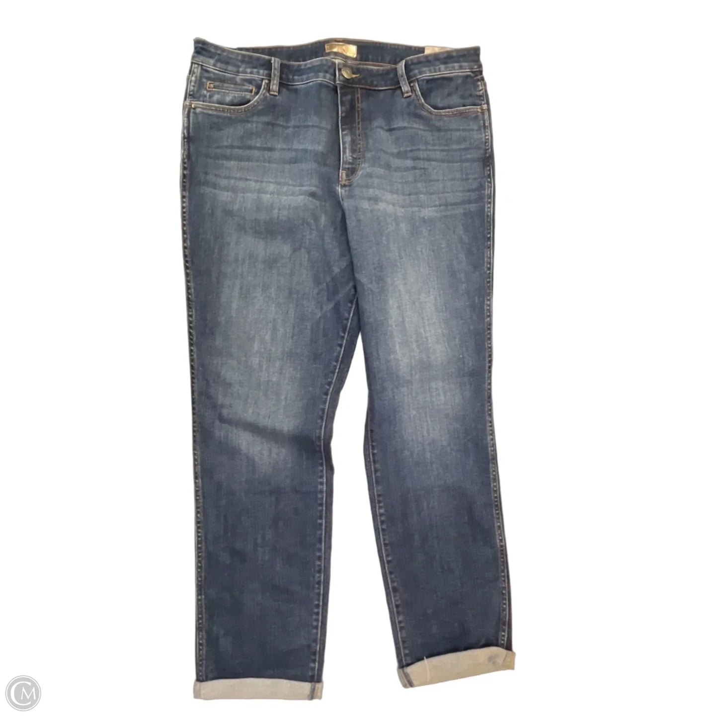 Jeans Boyfriend By Kut In Blue Denim, Size: 16