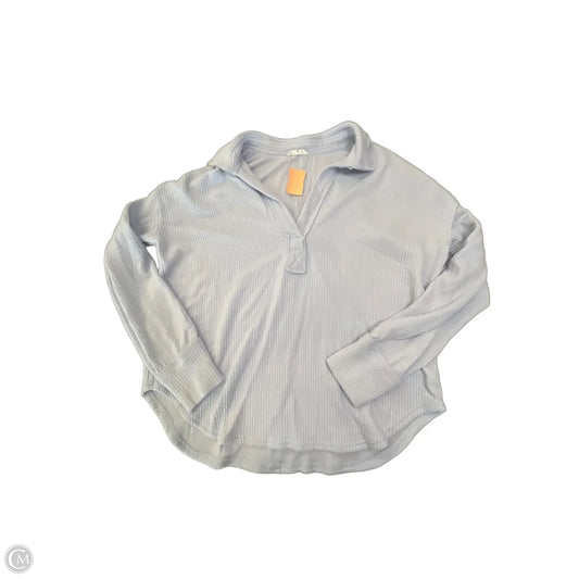 Top Long Sleeve By Blu Pepper In Blue, Size: Xl