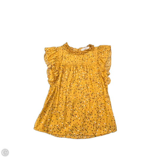 Blouse Sleeveless By Loft In Yellow, Size: Xs