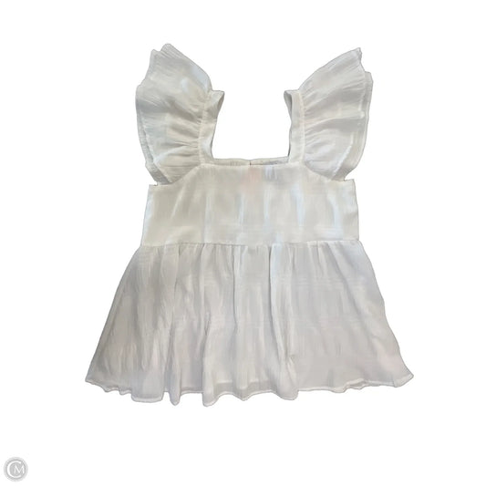 Blouse Sleeveless By White Birch In White, Size: M