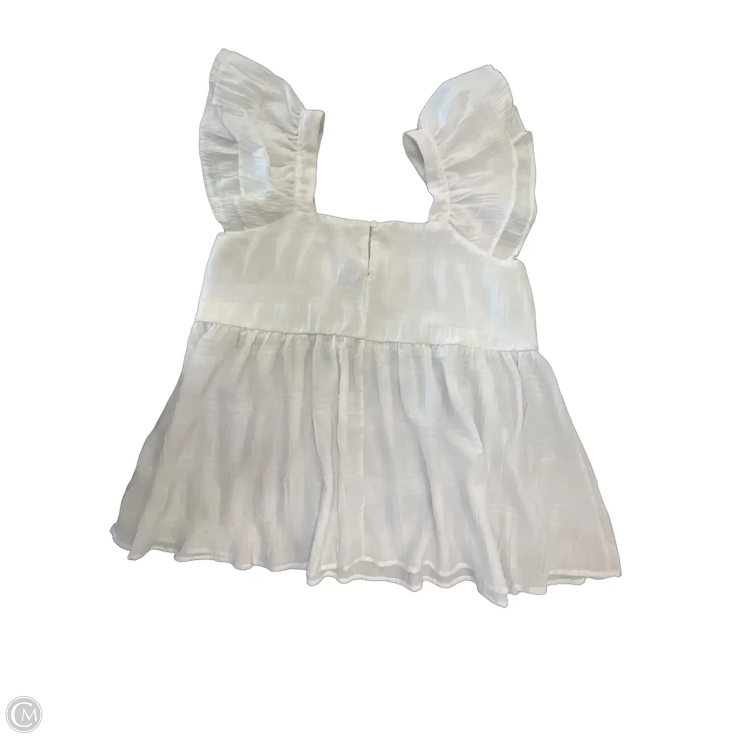 Blouse Sleeveless By White Birch In White, Size: M