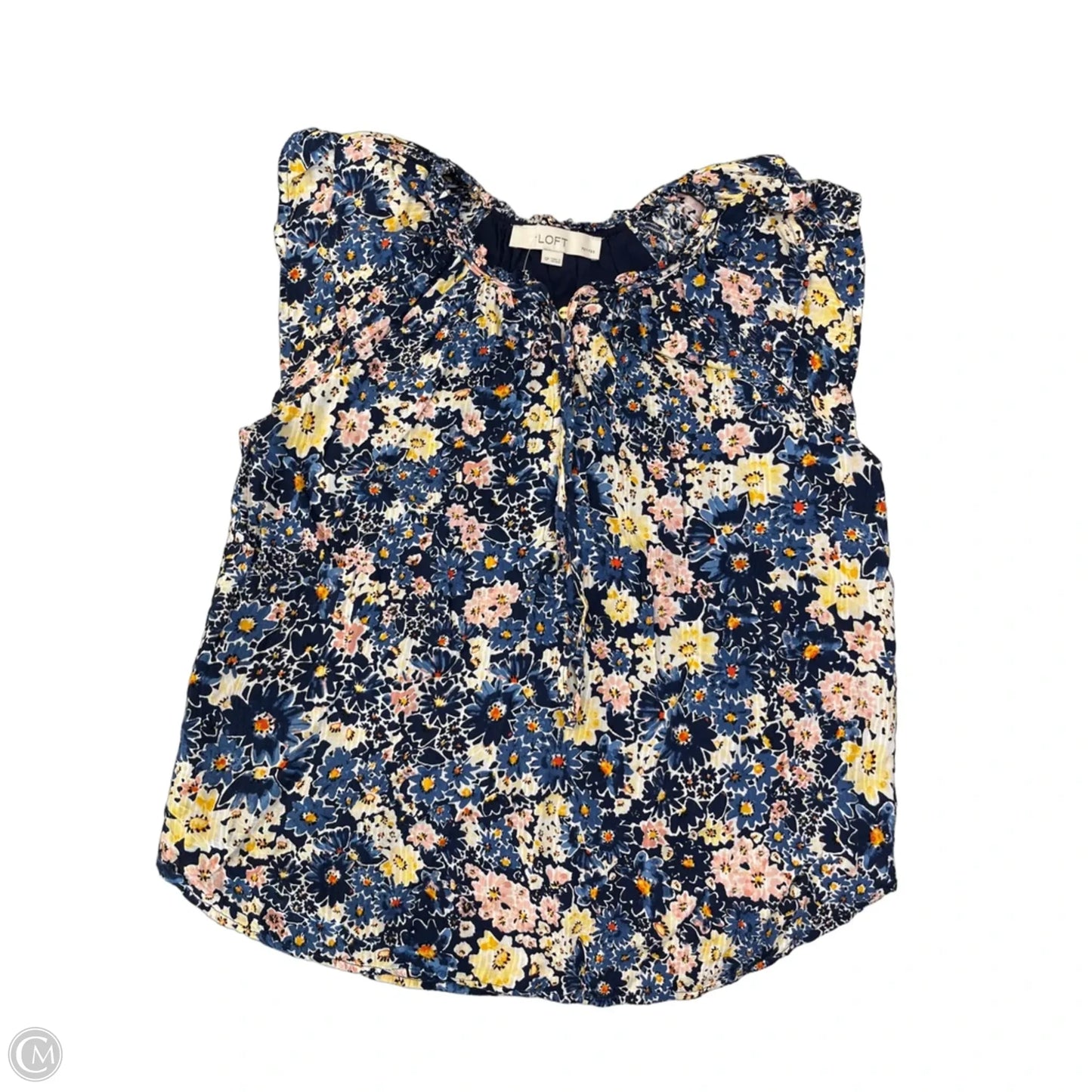 Blouse Sleeveless By Loft In Floral Print, Size: Sp
