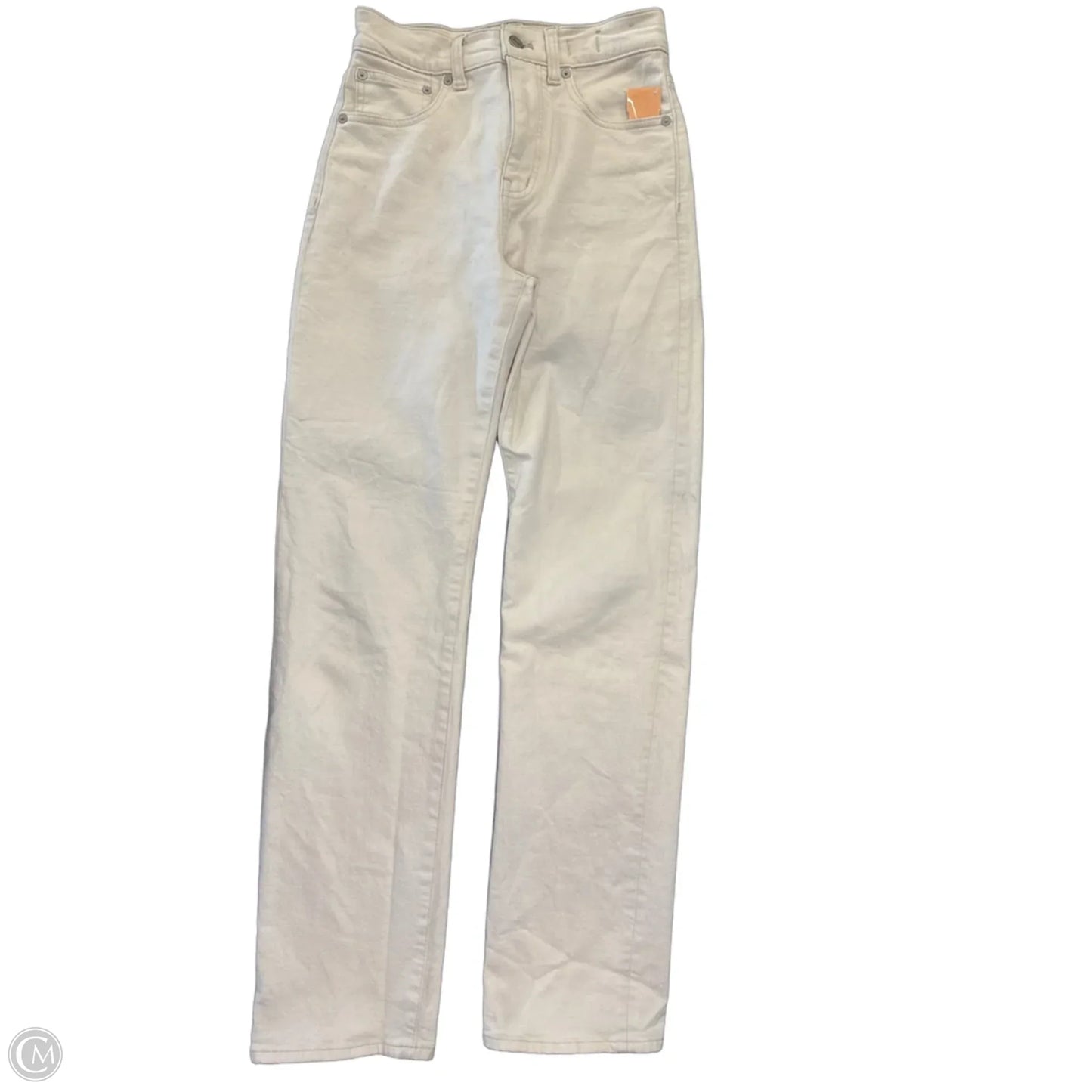 Jeans Straight By Madewell In White Denim, Size: 00