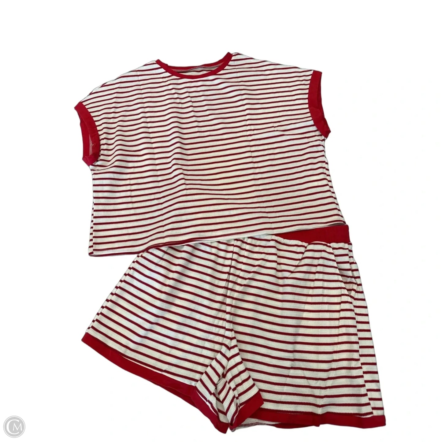 Shorts Set By Clothes Mentor In Striped Pattern, Size: Xl
