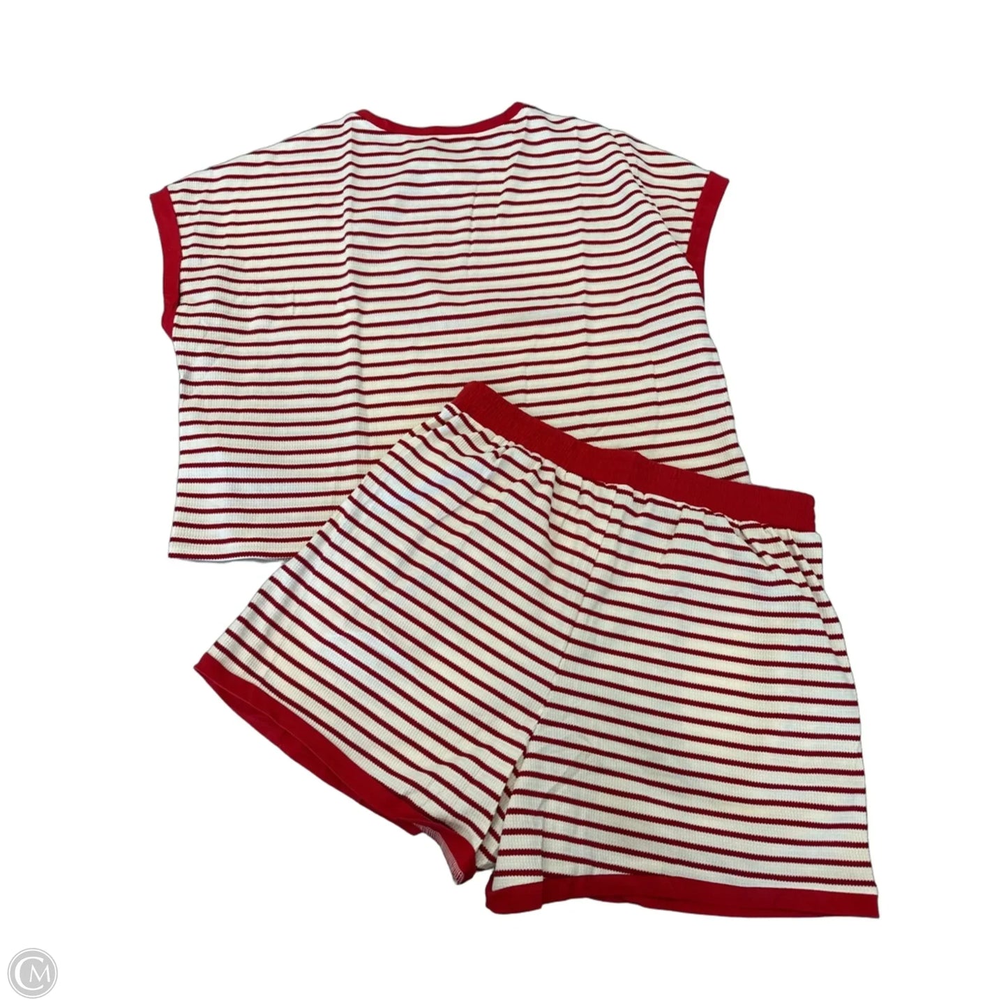 Shorts Set By Clothes Mentor In Striped Pattern, Size: Xl