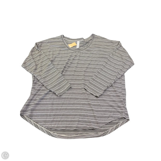 Top Long Sleeve By Athleta In Striped Pattern, Size: Xl