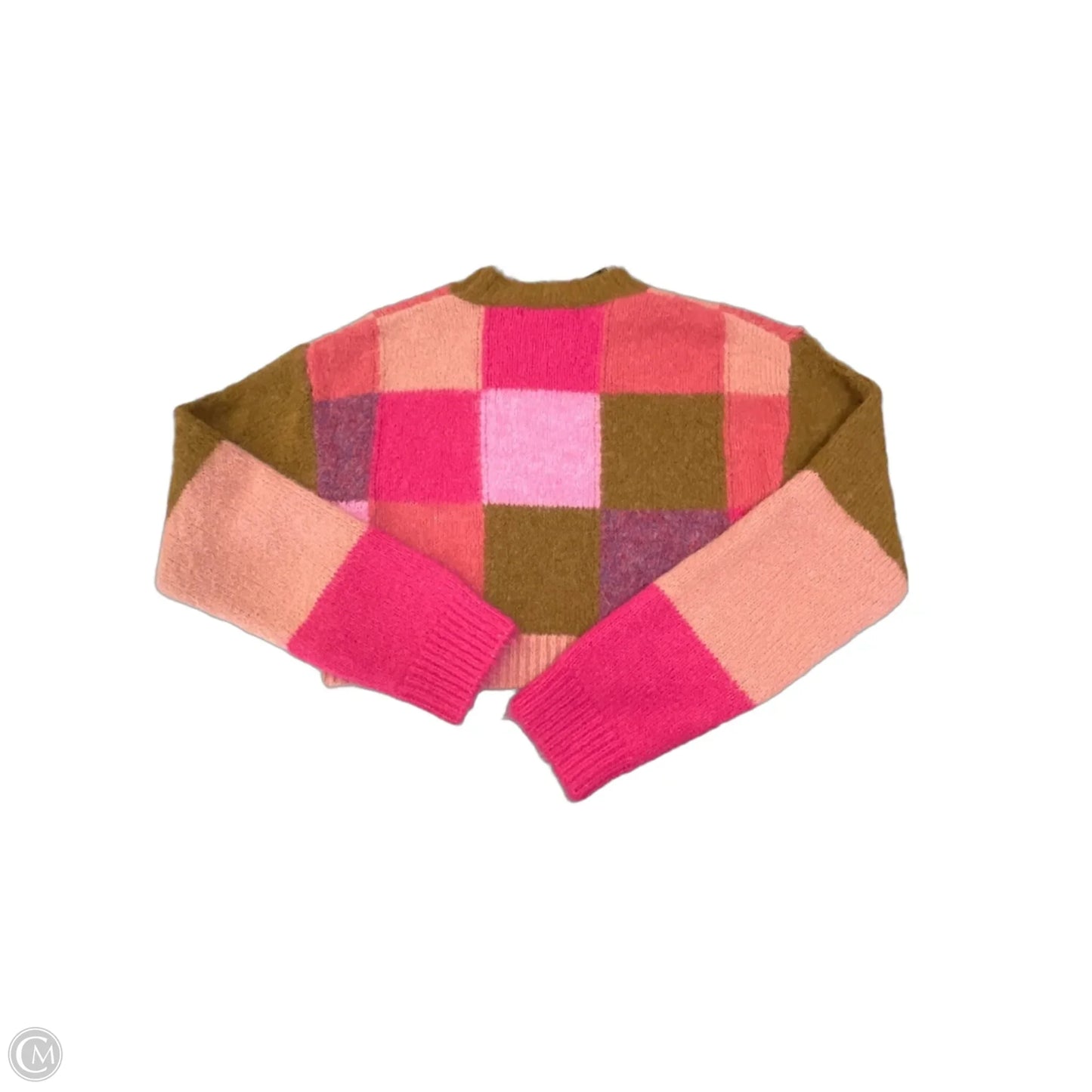 Sweater By Olivaceous In Brown & Pink, Size: S