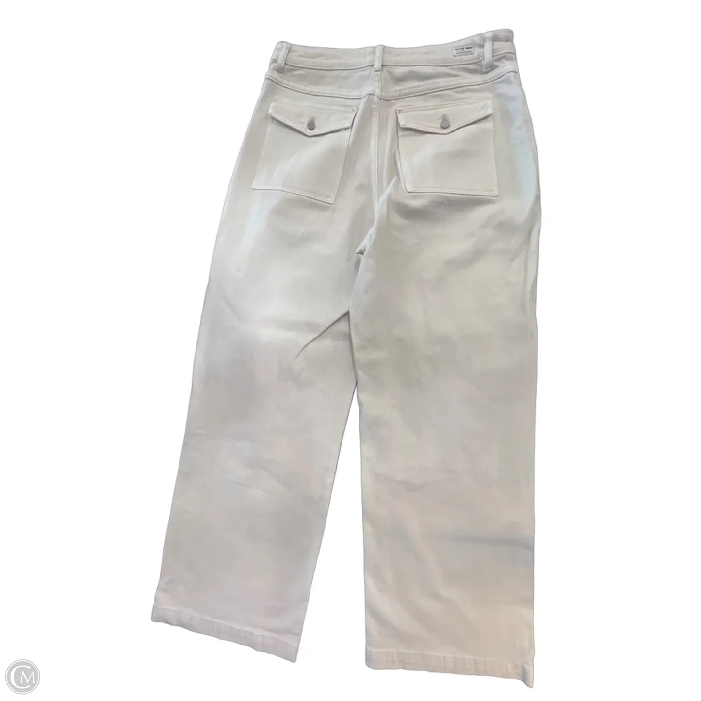 Jeans Wide Leg By Cmb In Cream Denim, Size: 14