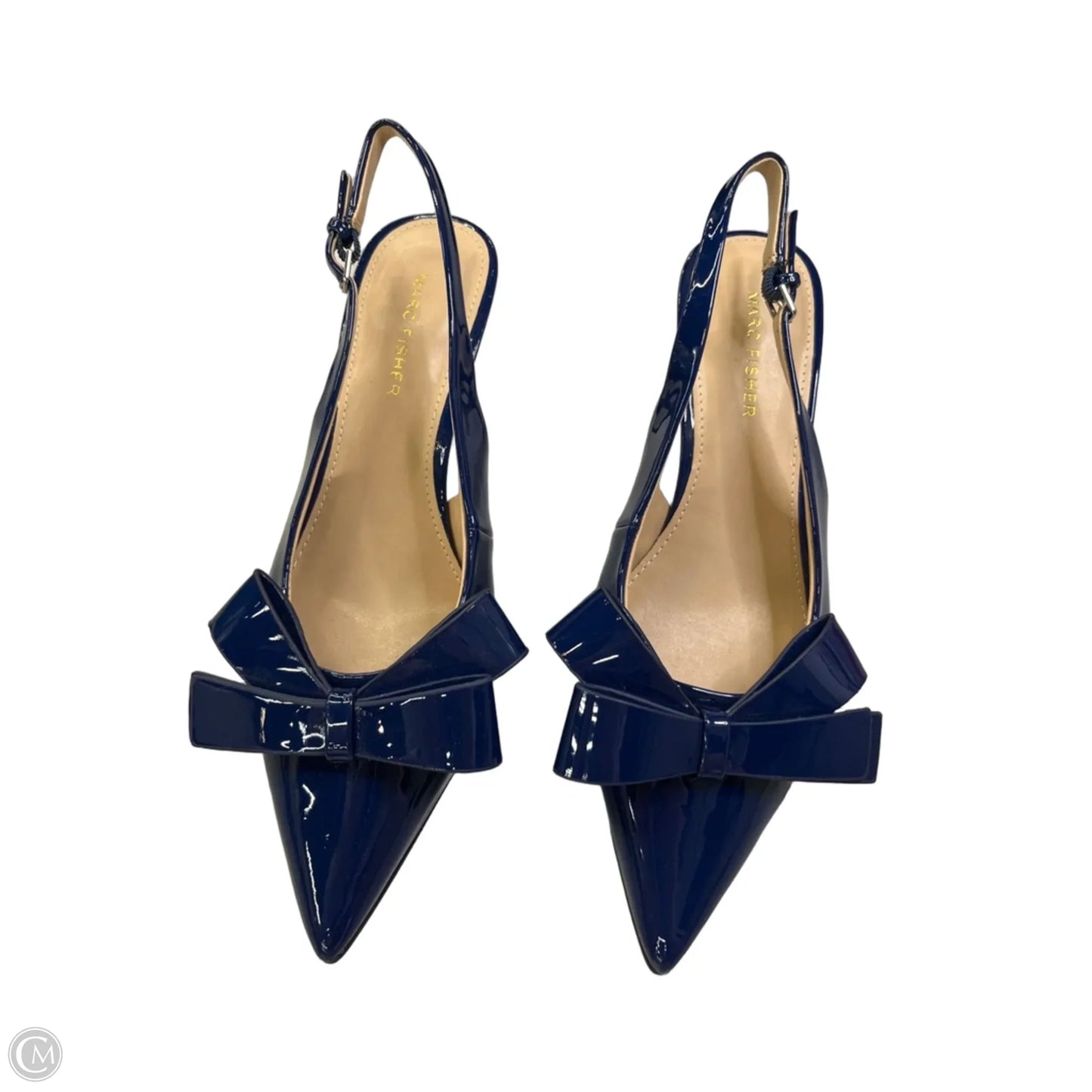 Shoes Heels Kitten By Marc Fisher In Blue, Size: 8.5