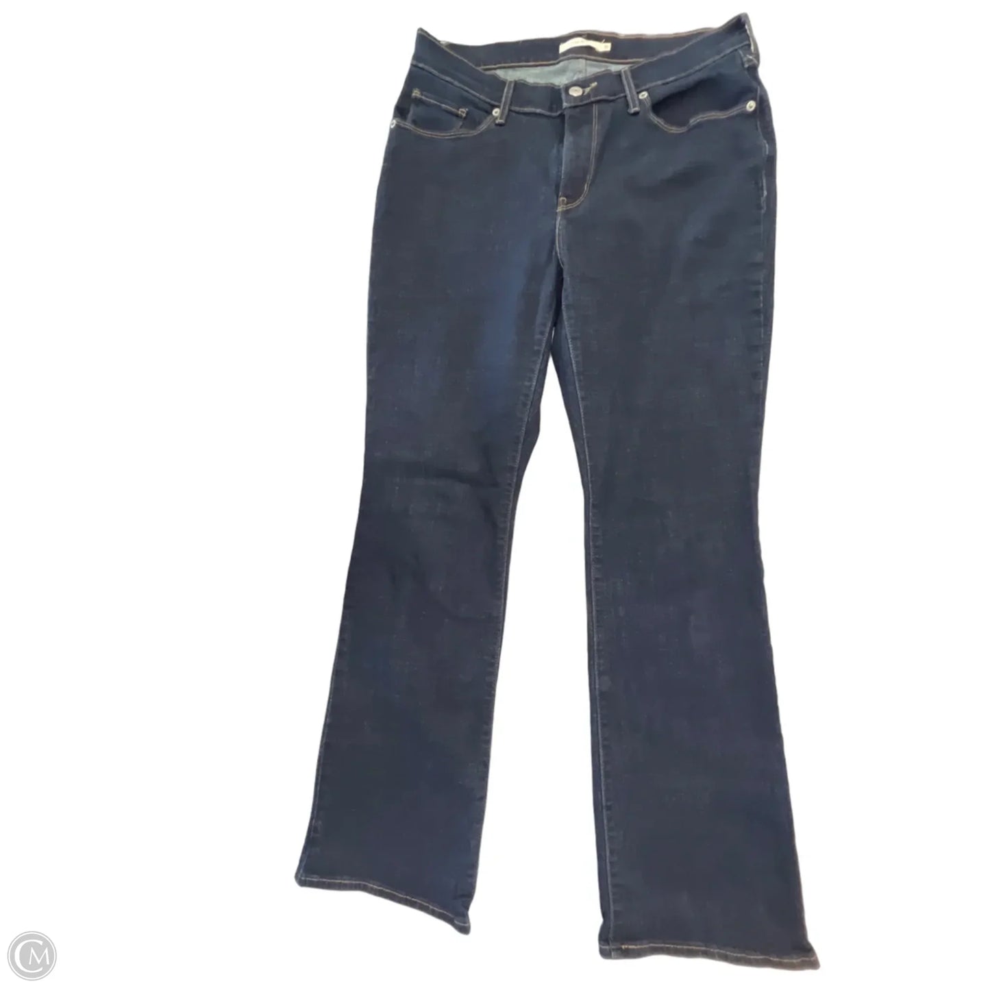 Jeans Boot Cut By Levis In Blue Denim, Size: 12