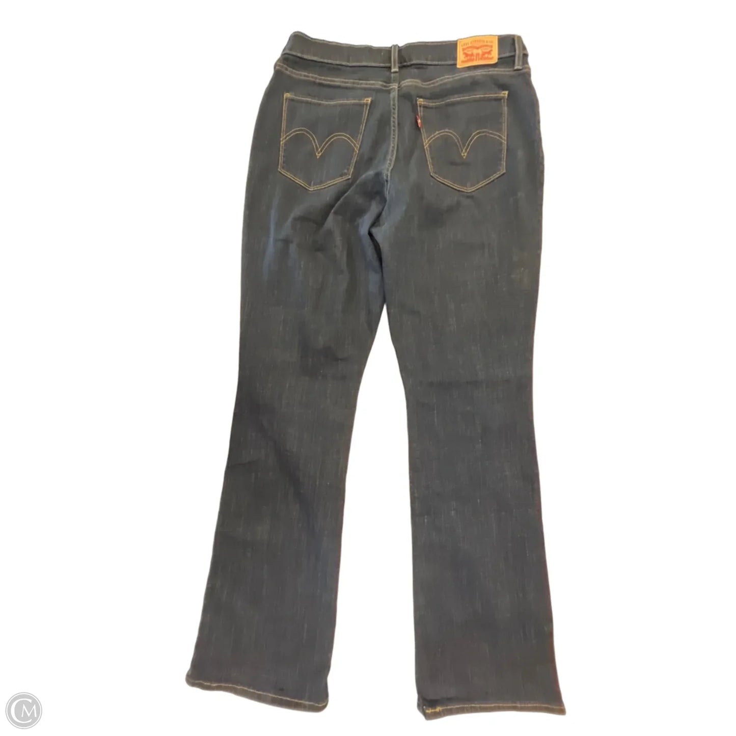 Jeans Boot Cut By Levis In Blue Denim, Size: 12