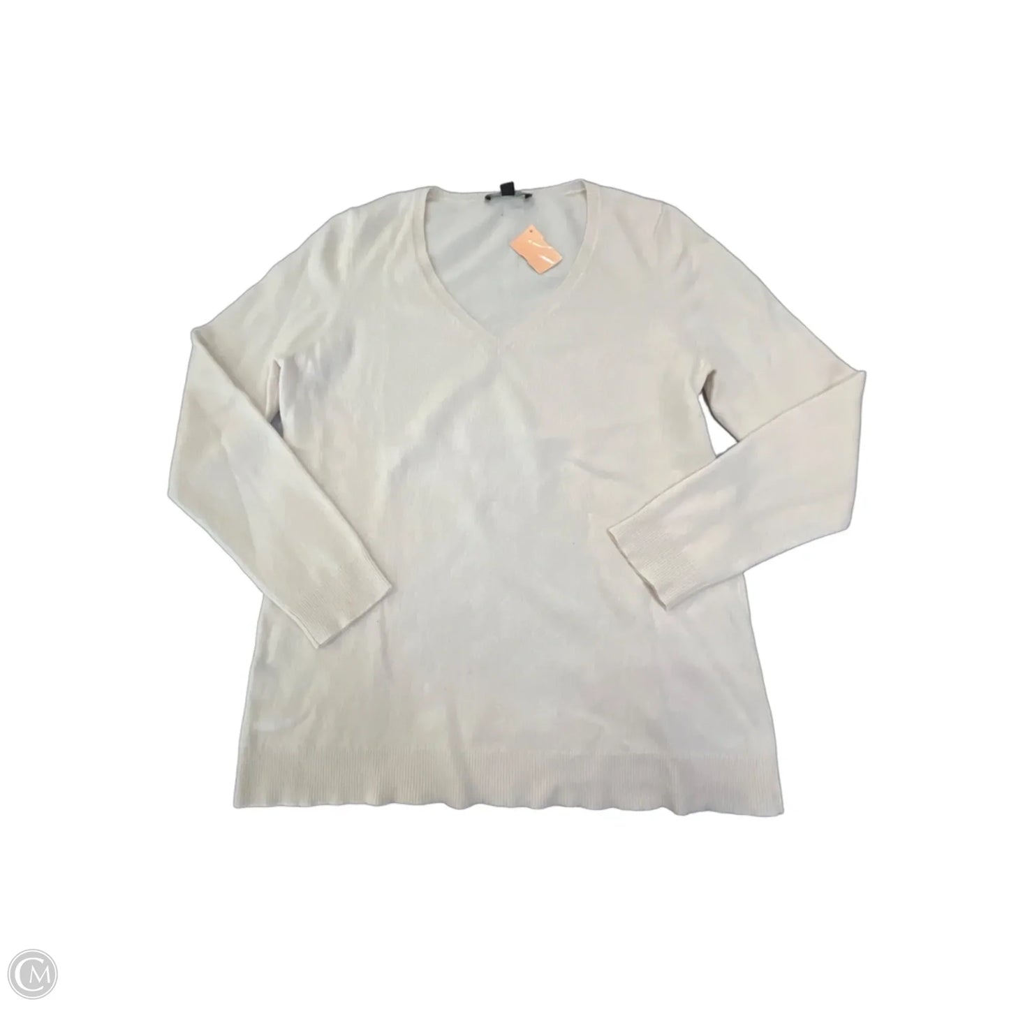 Sweater Cashmere By Ann Taylor In Ivory, Size: Xl