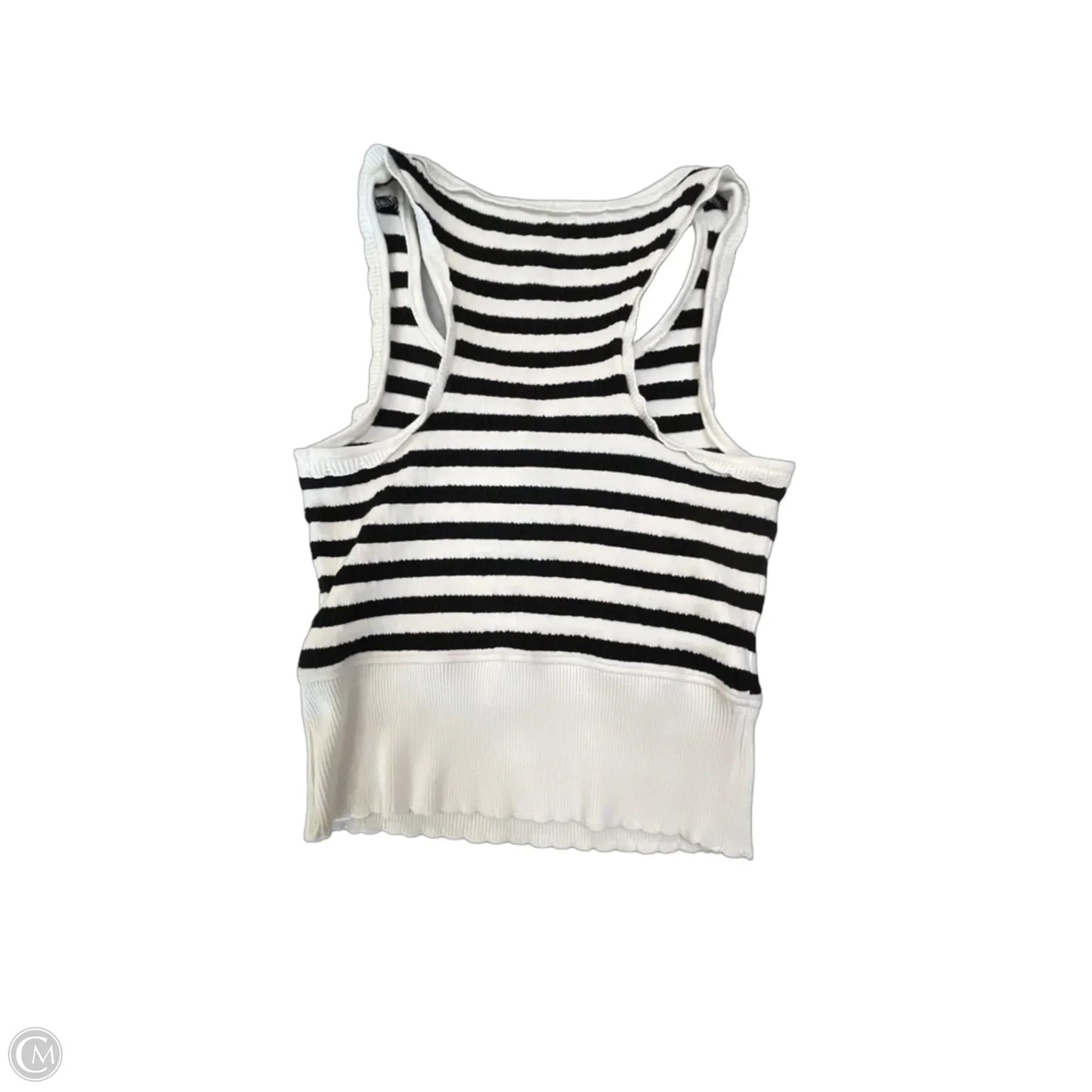 Top Sleeveless By Maeve In Black & White, Size: S