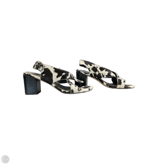 Sandals Heels Block By Donald Pliner In Animal Print, Size: 9.5