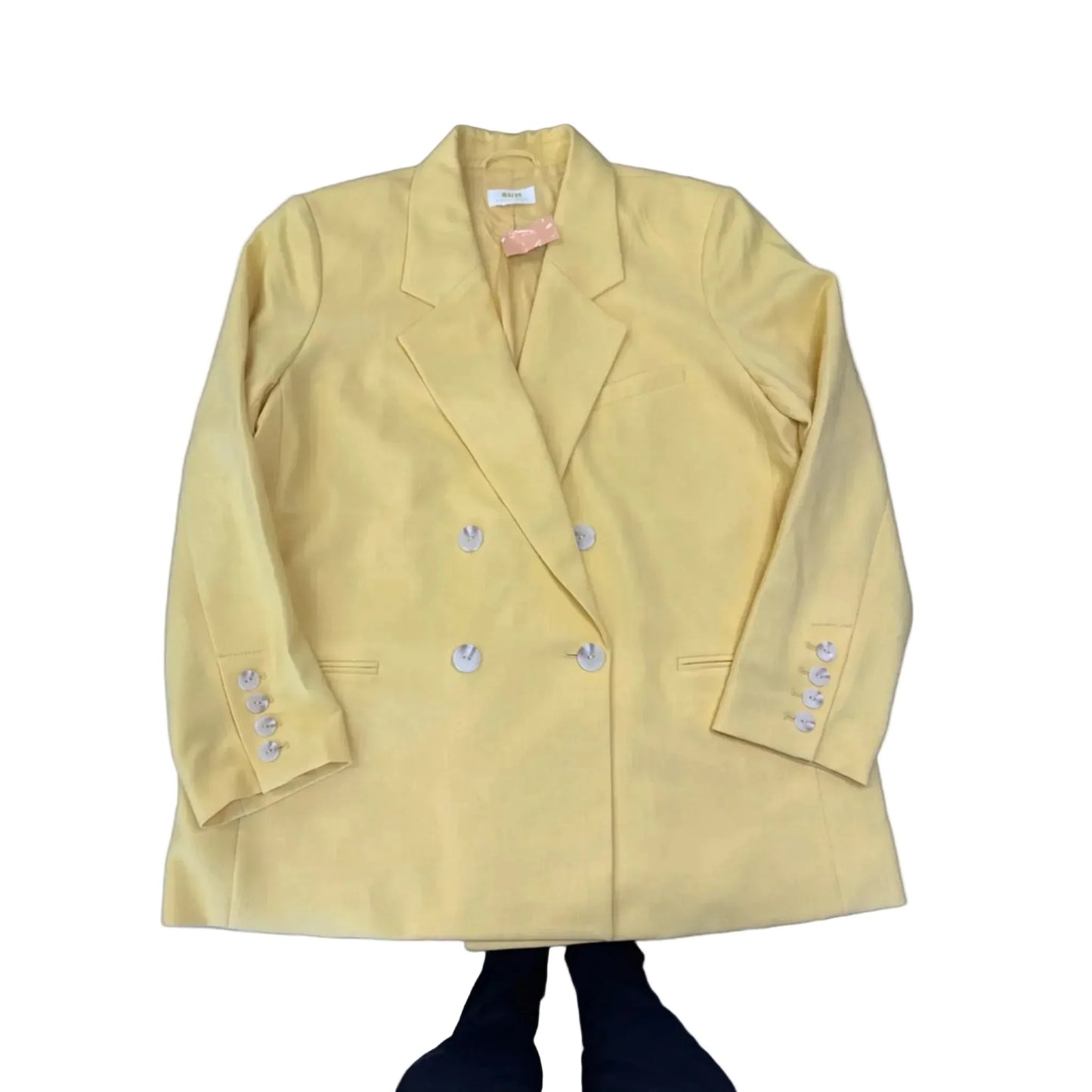 Blazer By Maeve In Yellow, Size: Xl