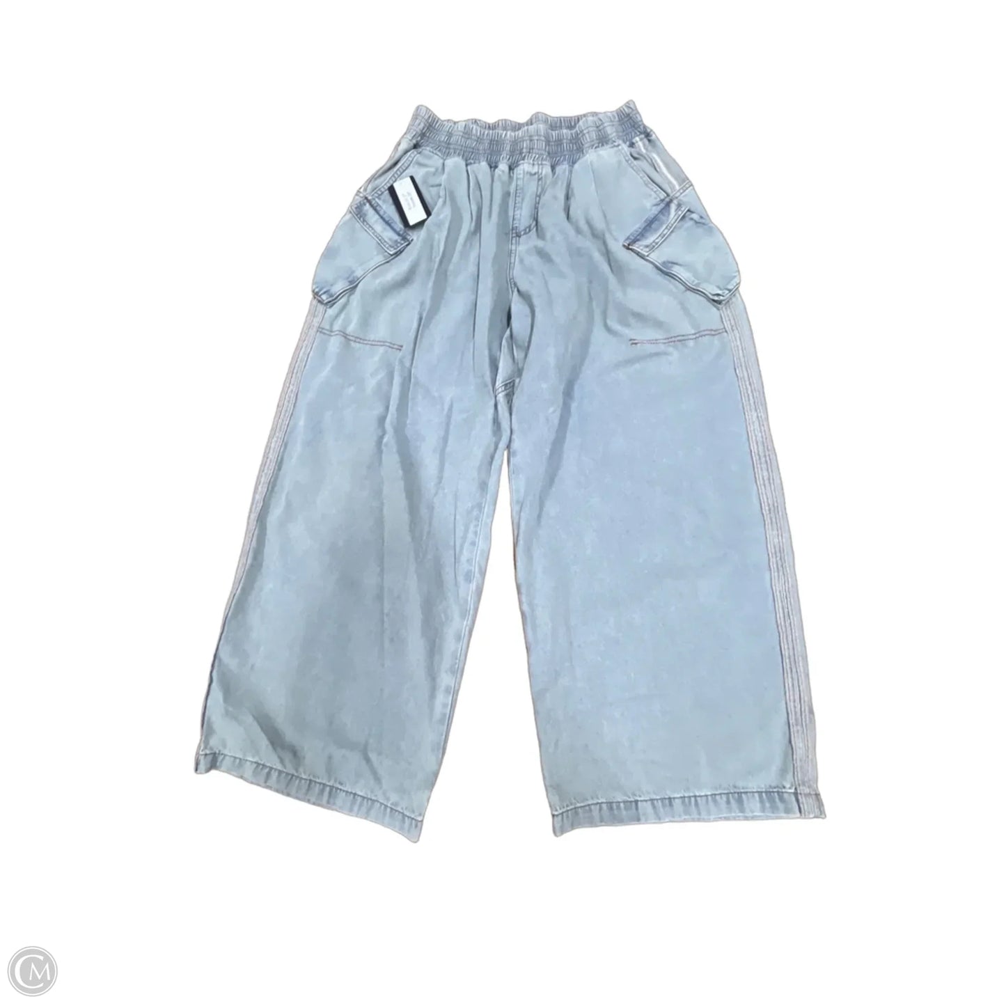 Pants Wide Leg By Oli & Hali In Blue Denim, Size: M