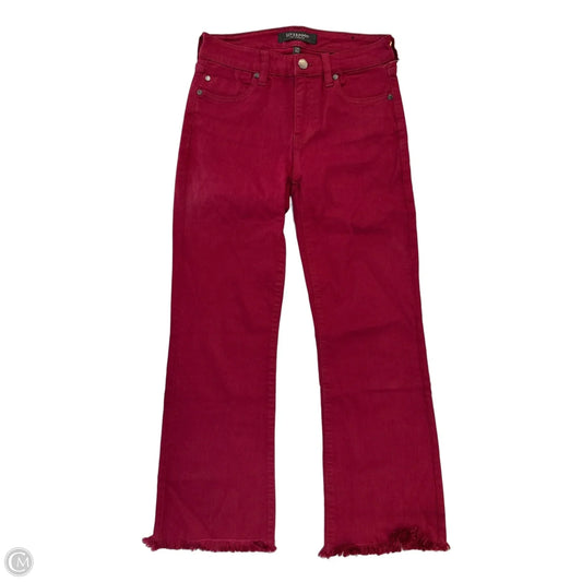 Jeans Boot Cut By Liverpool In Red Denim, Size: 2