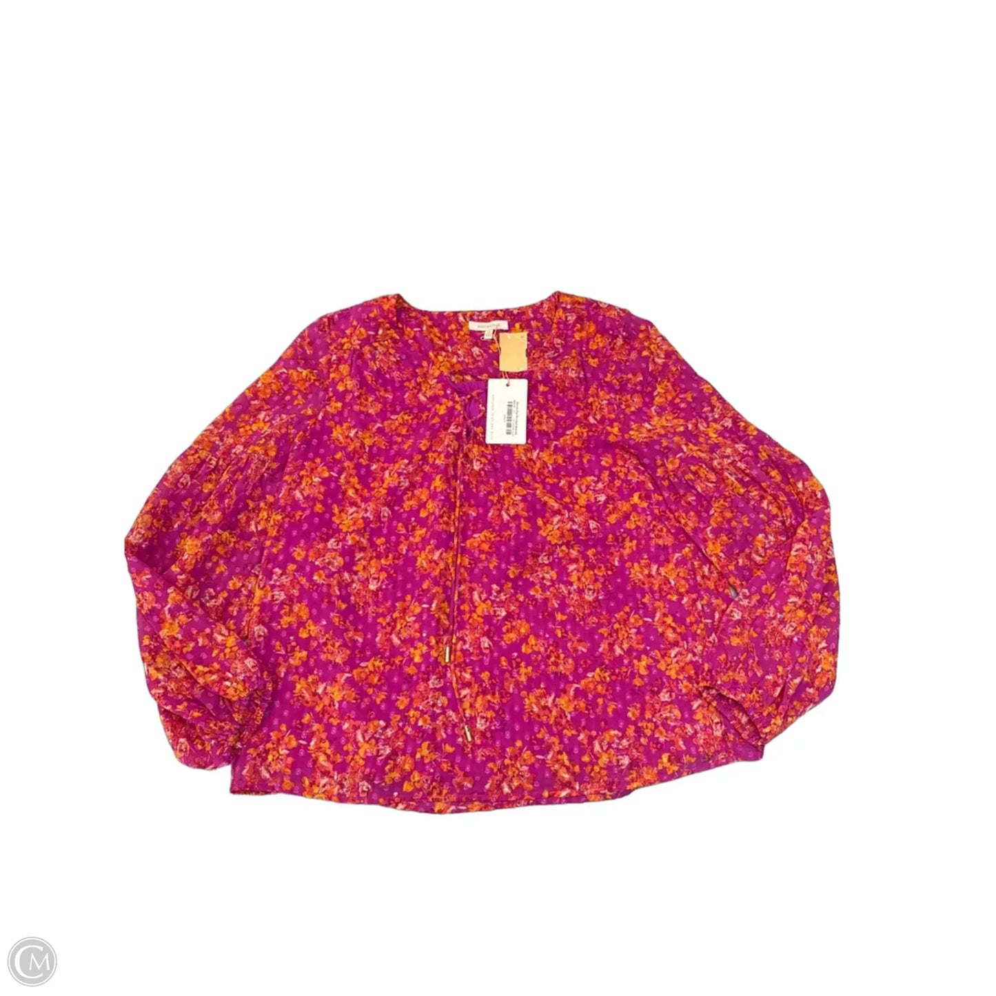 Blouse 3/4 Sleeve By Skies Are Blue In Pink, Size: Xs