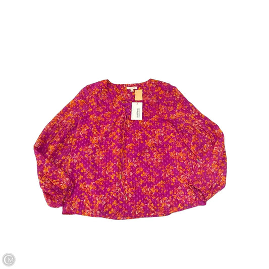 Blouse 3/4 Sleeve By Skies Are Blue In Pink, Size: Xs
