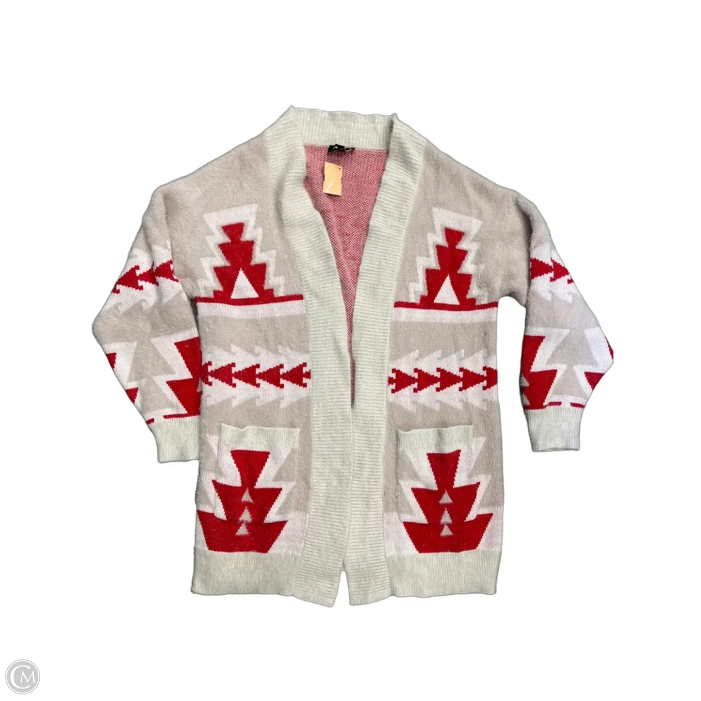 Cardigan By Express In White, Size: M